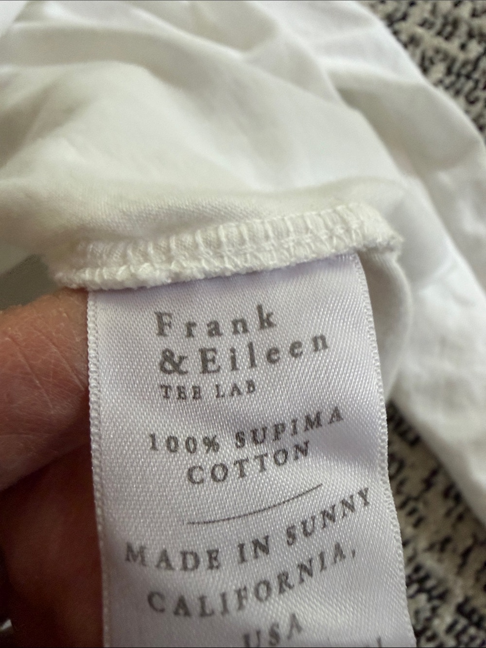 Frank & Eileen Cream Long Sleeve Lightweight Tee - Picture 4 of 5